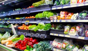 vegetables at the supermarket