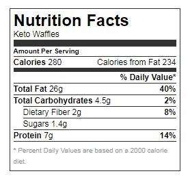 Keto waffles